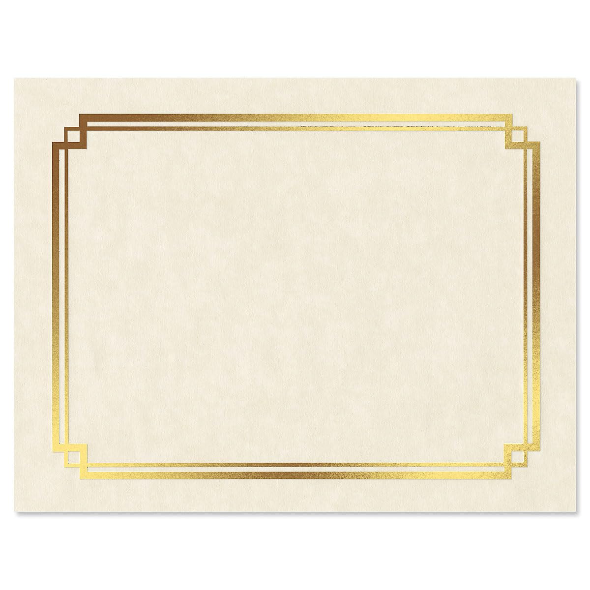 Photo 1 of Gold Foil on Cream Certificate Paper - Pack of 25, 8-1/2" x 11" Parchment, Laser & Inkjet Printer Compatible, for Office, Business Awards, Graduation, School Diplomas