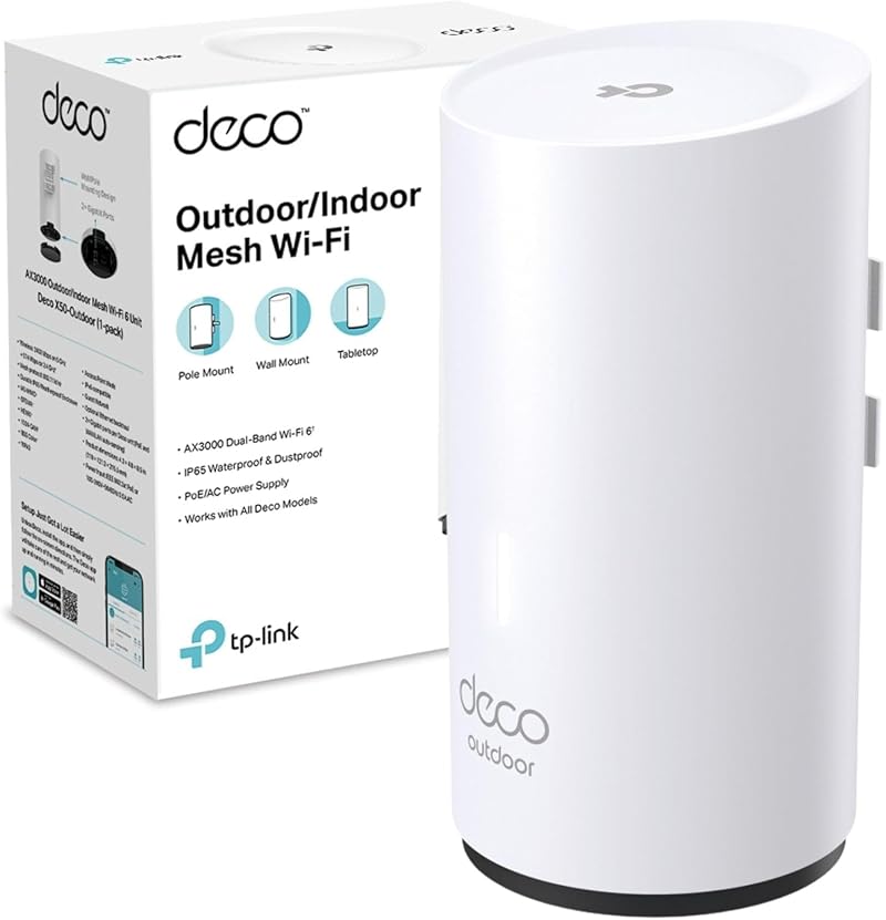 TP-Link Deco X50 Outdoor Indoor Mesh WiFi 6 AX3000 IP65 Dual-Band