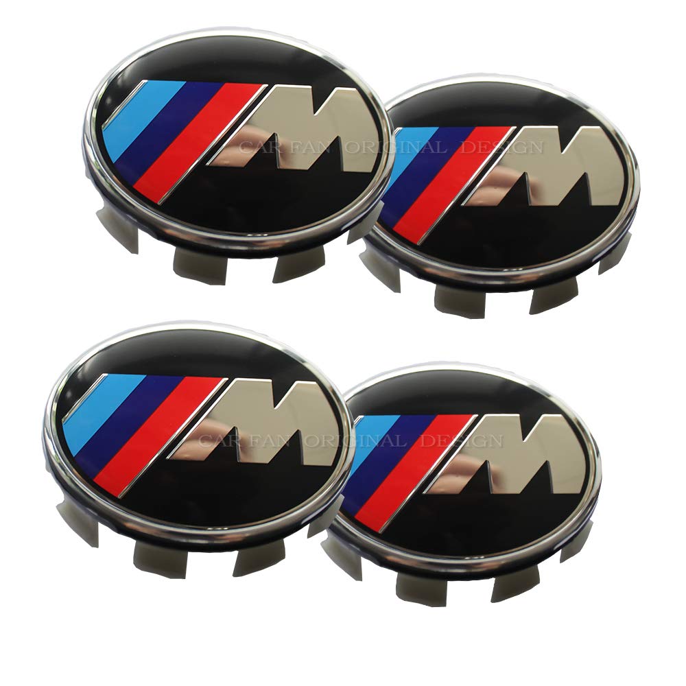 Center Caps Tires & Wheels 7pcs BMW Black Emblem,BMW Black Steering