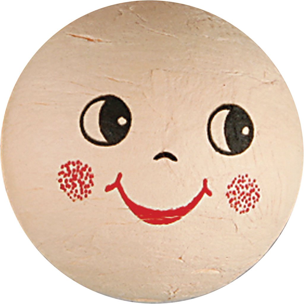 Creativ 542401 Compressed Cotton Faces, D: 40 mm, Cotton, 5pcs