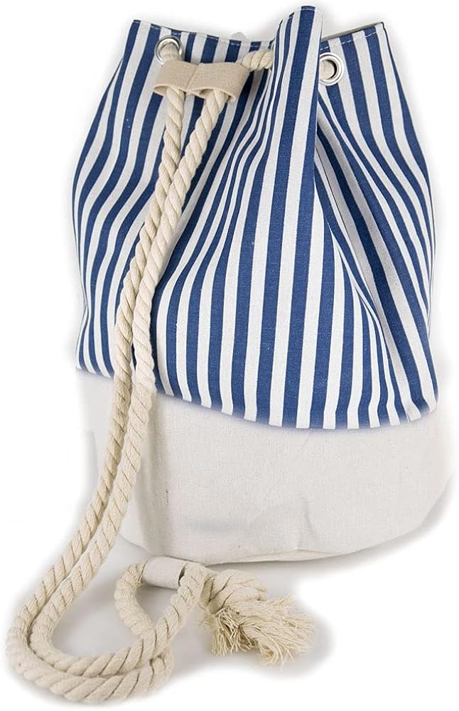 Borsone In Tela Canvas Grande - Zaino Palestra Uomo/Donna Per Sport, Spiaggia E Piscina