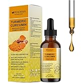 Turmeric Curcumin Drops for Dog &amp; Senior Dogs: Anti-inflammatory Pain Relief, Eliminates Joint Pain, Improve Joint Mobility,Brain, Liver, Bone, Muscle, Skin&amp;Coat - Liquid Absorb Better