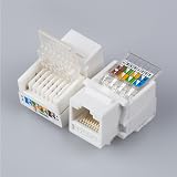 ACMEROTA RJ45 Ethernet Faceplate Cat6 Single 1-Port Flat Wall Plate Network view 8
