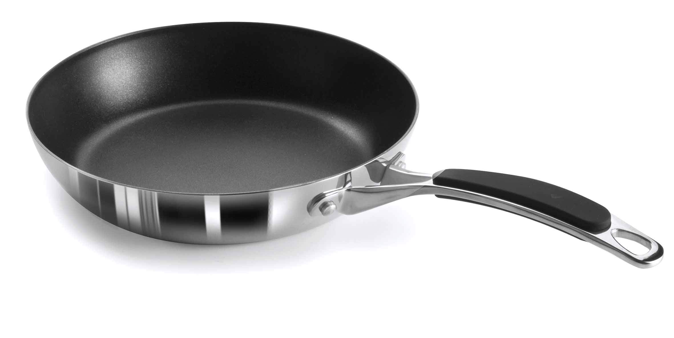 Lacor 53725 Tri-Metal Non-Stick Fry Pan, 24 cm, Black