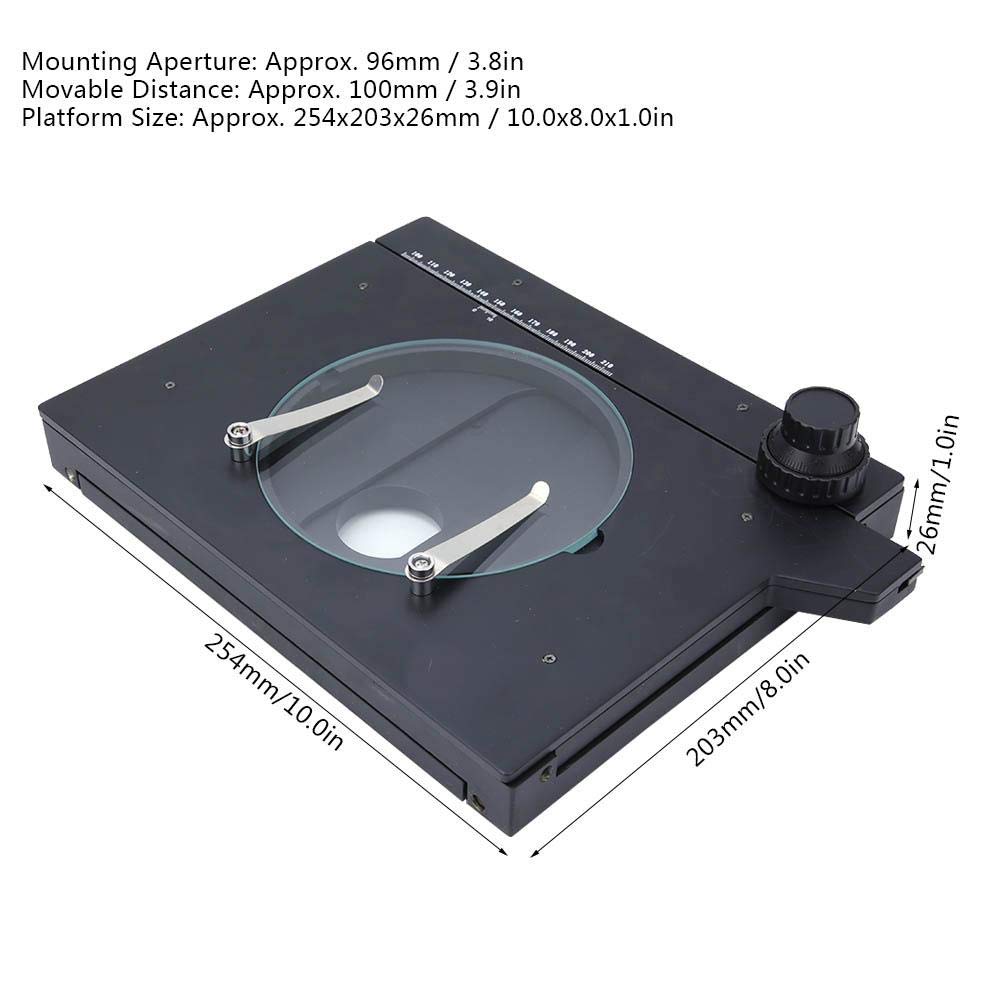 Microscopes KP601 XY Guide Rail Horizontal Vertical Mobile Platform