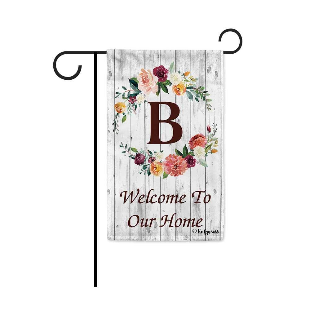 Best Monogram Garden Flag B