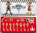 Kingdom hearts Sora keyblade Keychain Necklace Collection Box 2016
