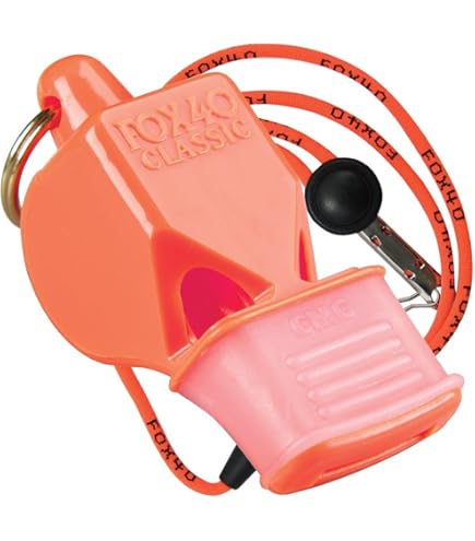 Fox 40 Pearl Whistle 2-Pack - Lower Tone Safety Whistle For Referees & Emergencies