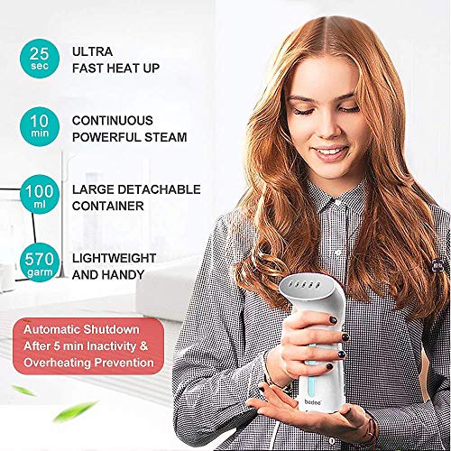 bedee Plancha de Vapor Vertical,Plancha Viaje,Planchas de Vapor Verticales y Horizontal Calentamiento para Uso Diario y Viajes Elimina Arrugas y Olores