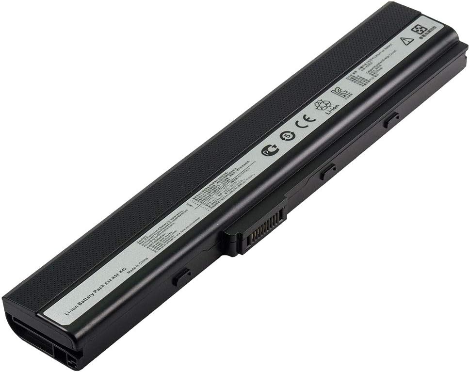 Battpit Laptop Battery Replacement for K42JC P52JC-SO018X X42Jv K52JR-X5 X42EI35JZ-SL Pro67 Series X42EI33JE-SL A52F X42EI45JB-SL X42EP60JB-SL X42De Notebook Batteries 10.8V 4400mAh / 48Wh
