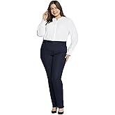 NYDJ Womens Plus Size Marilyn Straight Denim Jeans
