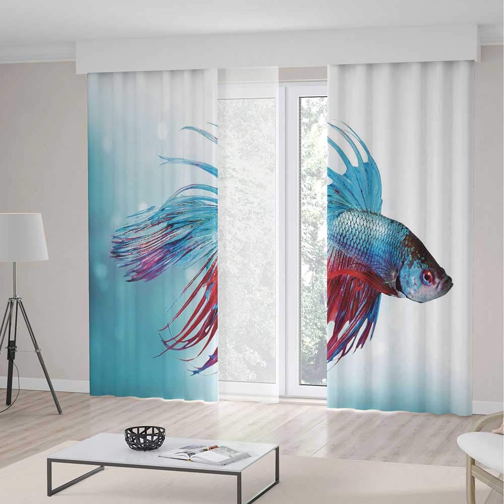 Amazon Com Tecbillion Window Blackout Curtains Aquarium For