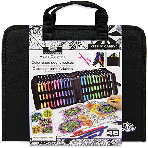 Royal ROYRSETADCO501 44 Piece Keep N Carry Adult Coloring