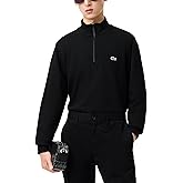 Lacoste mens Core Collection Regular Fit Classic Zip Up Mock Neck Sweatshirt