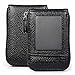 XeYOU RFID Blocking Genuine Leather Card Case Holder Security Travel Wallet for Men and Women (Black)