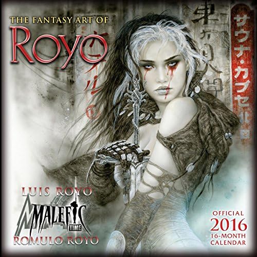Fantasy Art of Luis Royo 2016 Wall Calendar Calendar – Wall Calendar, July 25, 2015