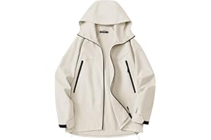 Avoogue Rain Jacket for Women Waterproof Lightweight Rain Coat Hiking Windbreaker Jacket with Hood