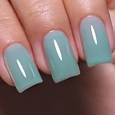 Imtiti Jelly Gel Nail Polish, Aqua Mint Green Sheer Jelly Nail Gel Polish Soak Off UV LED Spring Summer Translucent Art Manicure Salon DIY Design 10ML