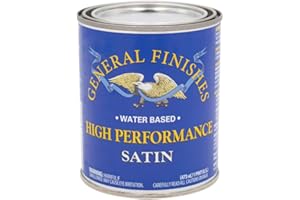 General Finishes High Performance Water Based Topcoat, 1 Pint, Satin