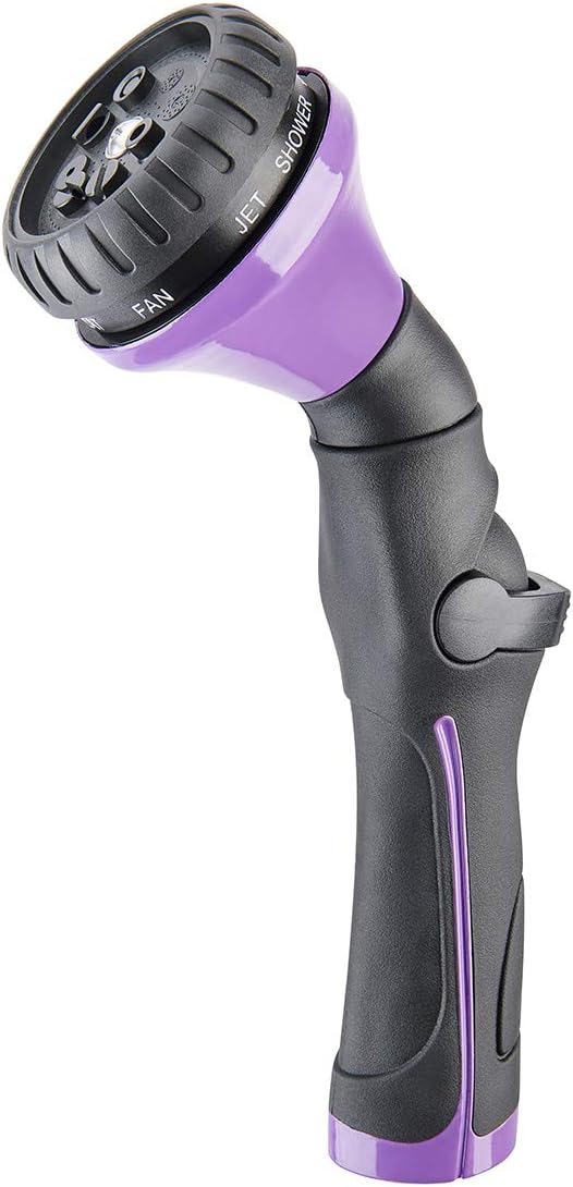 COLOURWAVE Metal 8 Pattern Thumb Control Nozzle -Purple