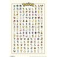 Trends International Pokémon - Kanto Grid Wall Poster, 22.375" x 34", Unframed Version