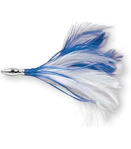 Williamson Flash Feather Rigged 03 (Blue/ White, Size- 3) : Fishing Topwater Lures And Crankbaits : Sports & Outdoors