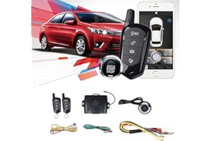 GIORDON Universal Car Remote Engine Starter Push Engine Start for Car Keyless Entry Lock/Unlock Trunk Release Remote Key or Phone Control Gifts for Man