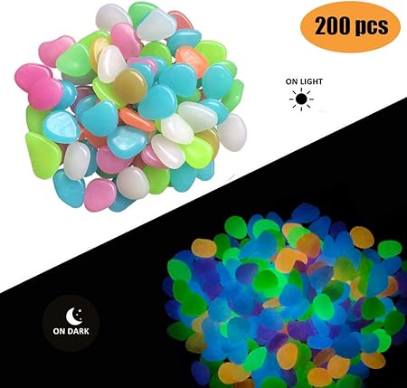 Amazon Com Fashion Easy 200 Pack Colorful Glow In The Dark Garden