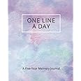 One Line a Day: A Five-Year Memory Journal for Daily Reflection and Mindfulness | Purple Watercolor Edition