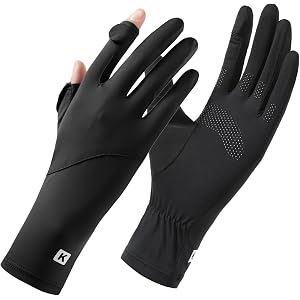 Wojgzon UV Protection Gloves for Women Men Driving – Full Finger Sun Gloves | UPF 50+ Driving & Cycling Gloves, Lightweight,