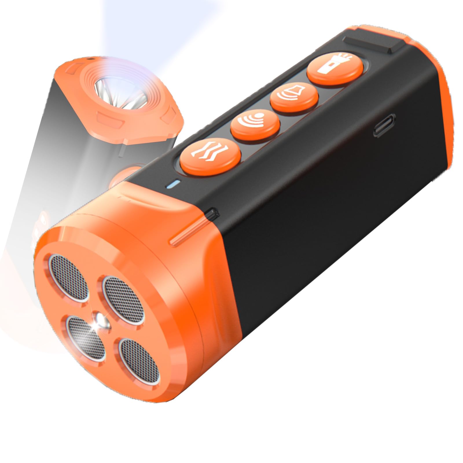 Photo 1 of 2025 Ultrasonic Dog Bark Deterrent Device with 4 Emitters & 3-in-1 Training | 180-Day Battery Anti-Barking Device for Indoor/Outdoor Use | Safe for Dog's Unwanted Behavior or Noise (Orange)