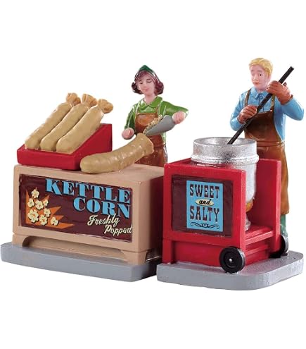 Lemax Pretzel King – Carretto Per La Vendita Di Pretzel, Figura In Poliresina Per Villaggio Natalizio, Caddington Village 42238