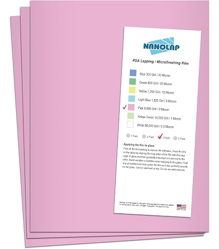 3M Diamond Lapping Microfinishing Film - 9 Micron / 2000 Grit - 3 X 8 Inches 281Q