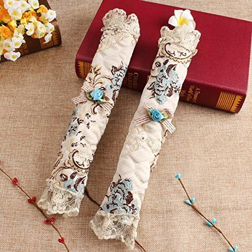 DGZENTEX Chenhon Fridge Handle Cover-Catches Drips,Door Cloth Protector(1 Pair) (Lace)