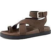 CUSHIONAIRE Entry Womens Ankle Wrap Molded Footbed Sandal with Adjustable Strap | Non-Slip Outsole | Womens Platform Sandals | Comfortable Summer Shoes | Wide Widths Available