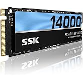SSK 1TB Internal M.2 NVMe SSD 2280 PCIe Gen5 up to 14000MB/s Internal SSD | SMART &amp; TRIM,TLC NAND,PCIe 5.0X4,Internal Solid State Drive for Gaming/Video Editing/AI Computing