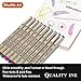 Shuttle Art 18 Pack Ultra Fine Point Tip Micro Line Pens – Waterproof Archival Ink & 11 Colors in 0.3MM Felt Tip - 7 Blacks in Tip Sizes 0.15MM to 0.5MM For Journaling Technical Illustrating Drawing