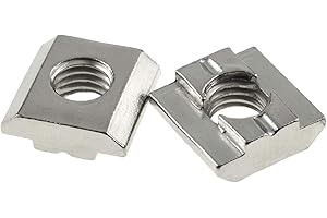 Odinest T Nuts Tee Sliding Slot Nuts 30 Series M8 Threaded Slide in Pre-Assembly for 30x30 Aluminum Extrusions Frame with Profile 3030 Sereis 8mm Slot for CNC Router Build Rail 3D Printer 12Pcs