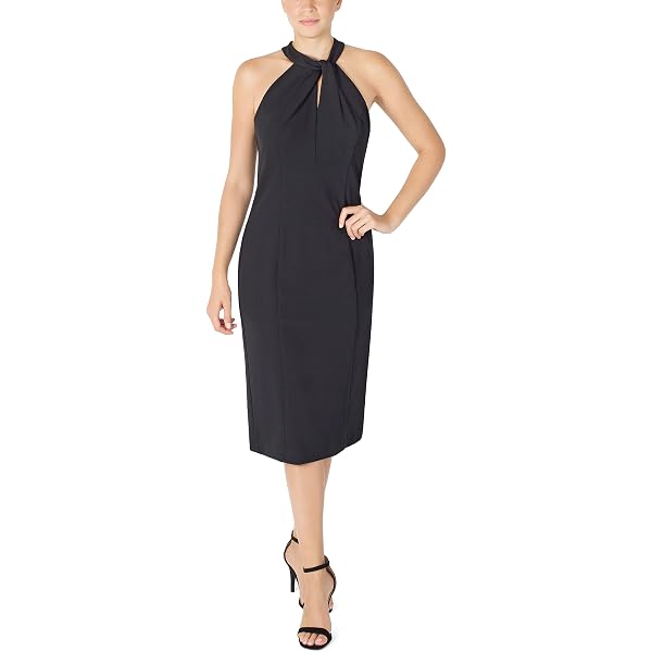 dress the population karlie dress NWT Dress the Population Karlie Sequin Tie Waist Fringe Dress Size M #D6480