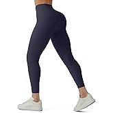 High Waisted Lounge Leggings 25"-No Front Seam Tummy Control Buttery Soft Yoga Pants Workout Leggings for Women