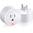 2 Pieces Thermostatically Controlled Outlet, On at 32°F/Off at 50 °F Thermostat Plug Outlet for Winter Chicken Water Coop Heater, Temperature Controllers for Bird Bath Deicer Outdoor