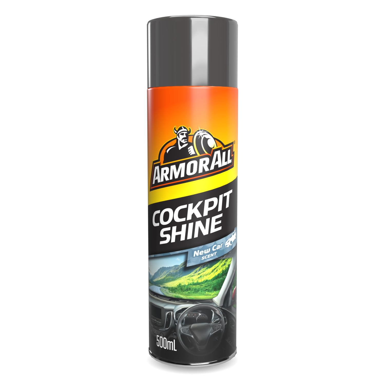 Armor All, Cockpit Shine Car Interior Cleaner 500ml, New Car, Cleans and Restores Dashboards and Trims, Anti-Static Formula, Suitable for Plastic, Rubber and Vinyl, Ideal for Car Detailing, Made in UK