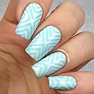 X Stencils Nail Vinyls by Twinkled T - 1 Sheet of 16 Stencils