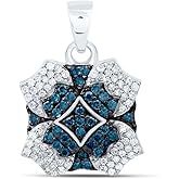 Jewels By Lux 10K Yellow Or White Or Rose Gold 3/8Cttw Natural Diamond Gift Natural Pendant