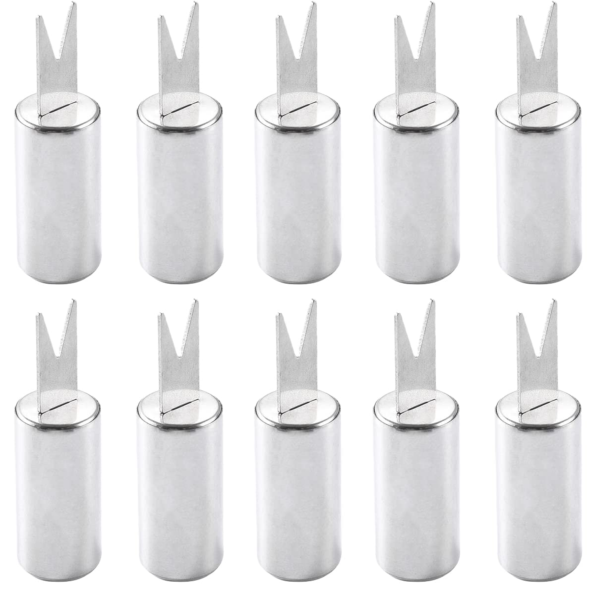 Verve Jelly 10 Pcs Corn Holder Small Cob Skewers Corn Forks Holders Stainless Steel Corn on The Cob Skewers for Fruit Corn BBQ Grill Sausage