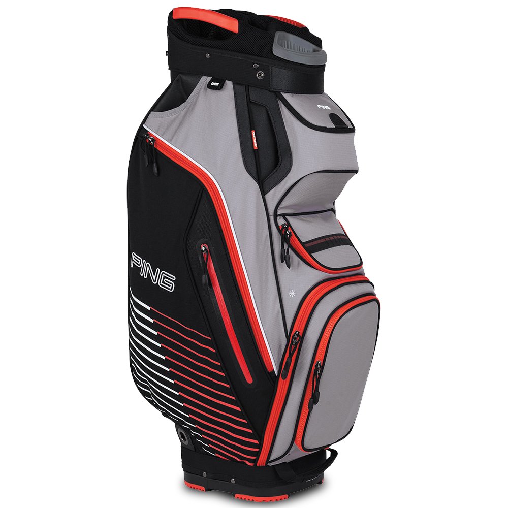 PING Pioneer Cart Bag, Charcoal/Red Sports & Outdoors