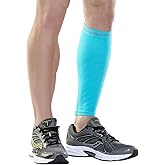 Zensah Calf/Shin Compression Sleeve - Made in the USA Single Leg Compression Sleeve for Shin Splint Relief, Recovery, Running