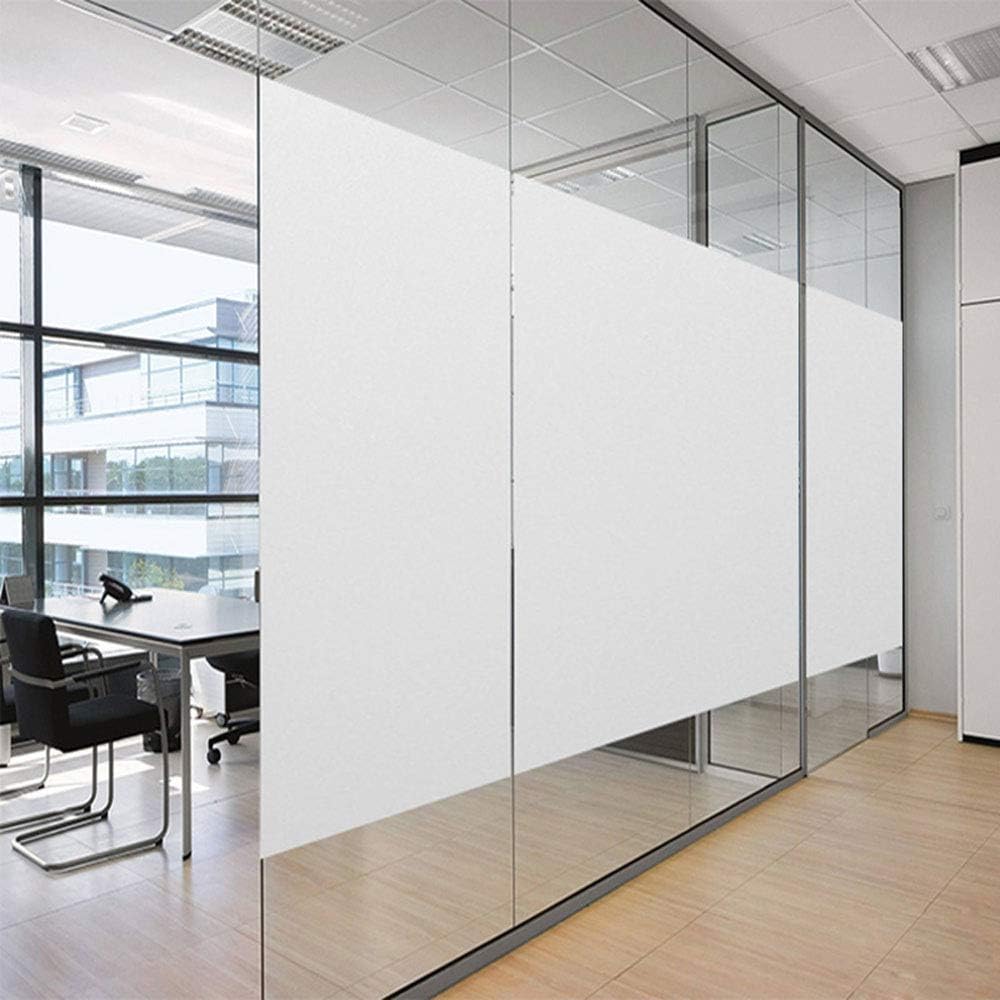 YXSSC Privacy Opaque Window Film 90Cm Wide Frosted Glass Window Translucent Window Sticker Bathroom Toilet Anti Emptied Peep-Proof Window Paper Presented Shading Tools,5m