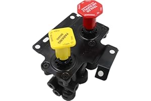 XQSMWF Dash Valve Dual Park Brake Valve With 5 Ports Fit for Volvo Truck #24340522 21315044 K035691