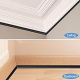 Zayejod Black PVC Quadrant Trim 3m 12mm x 6mm Self Adhesive Beading view 9